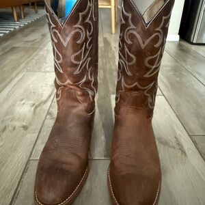 Double H Brown Western Cowboy Boots mens size 10.5
